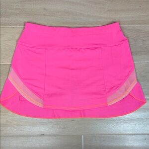 Girls Lucky in Love Bright Pink Mini Skirt | Tennis Skirt | Girls Size L (14)